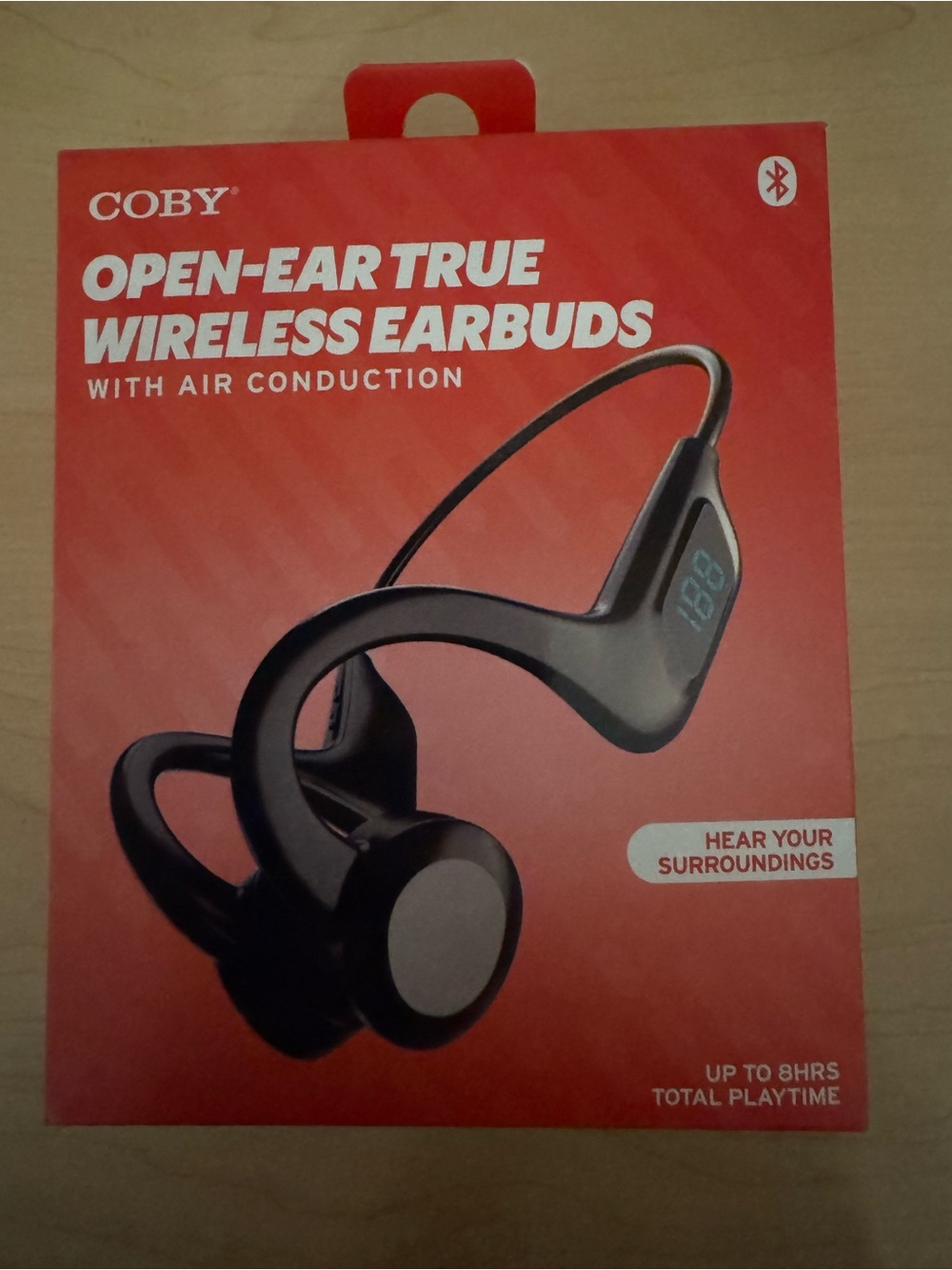 COBY Open-Ear True Wireless Earbuds - Black